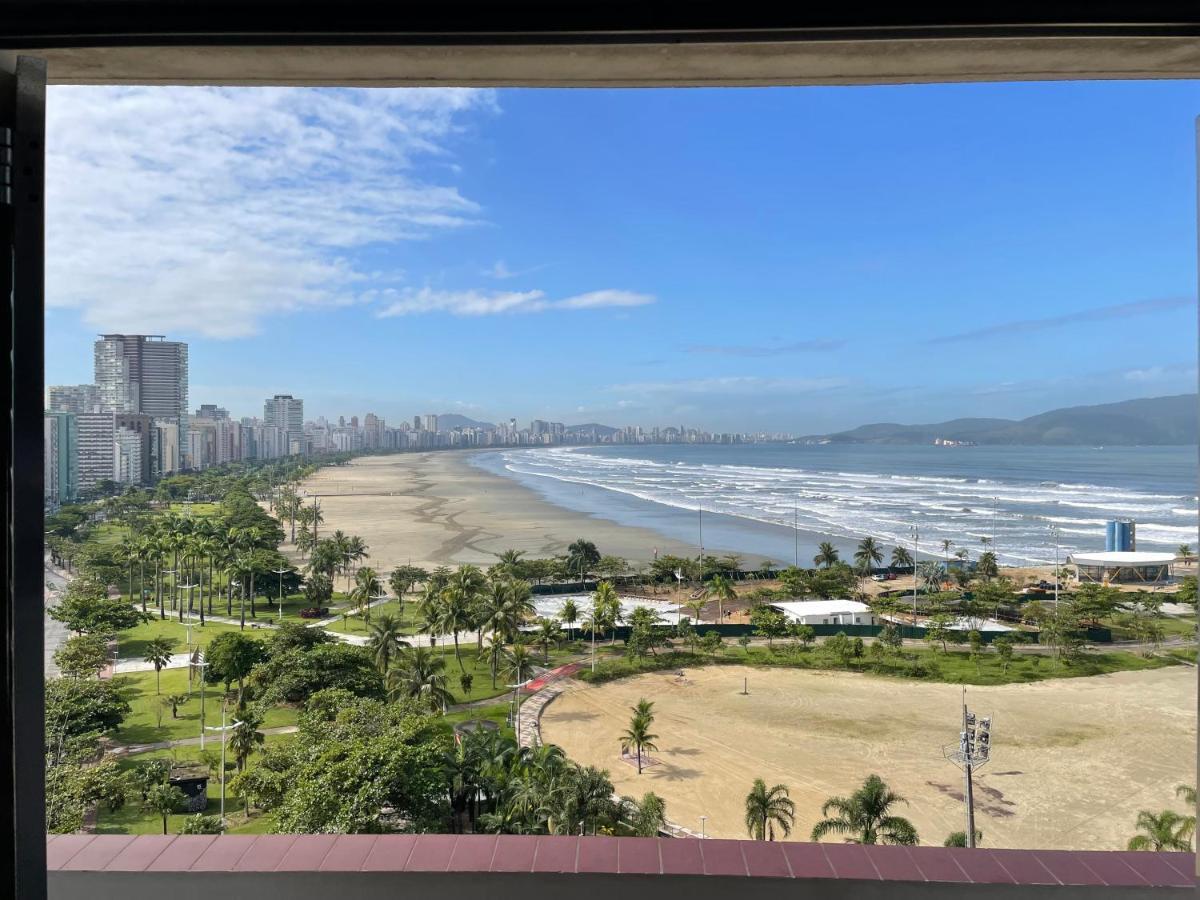 Pe Na Areia Em Santos! Que Vista Mar! Apartman Santos  Kültér fotó