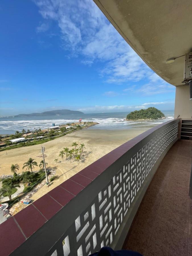 Pe Na Areia Em Santos! Que Vista Mar! Apartman Santos  Kültér fotó