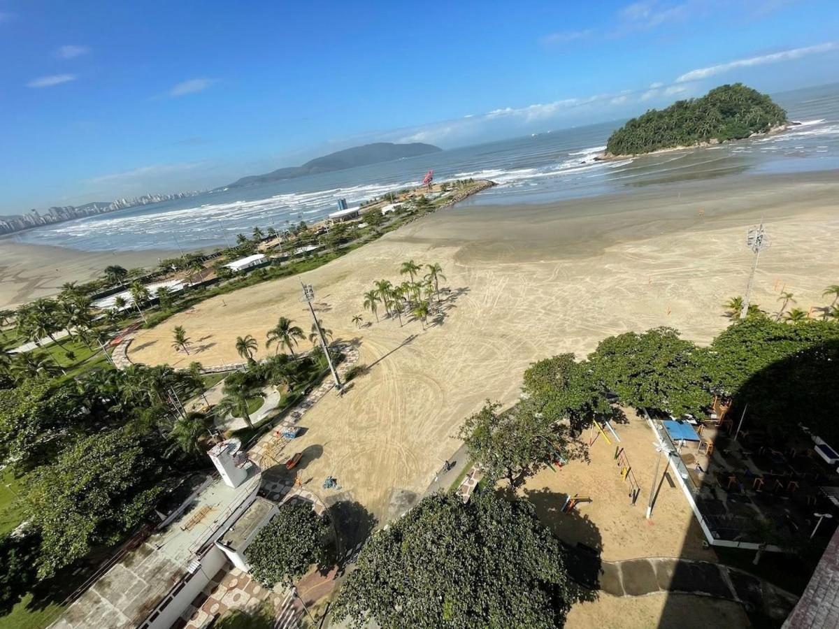 Pe Na Areia Em Santos! Que Vista Mar! Apartman Santos  Kültér fotó
